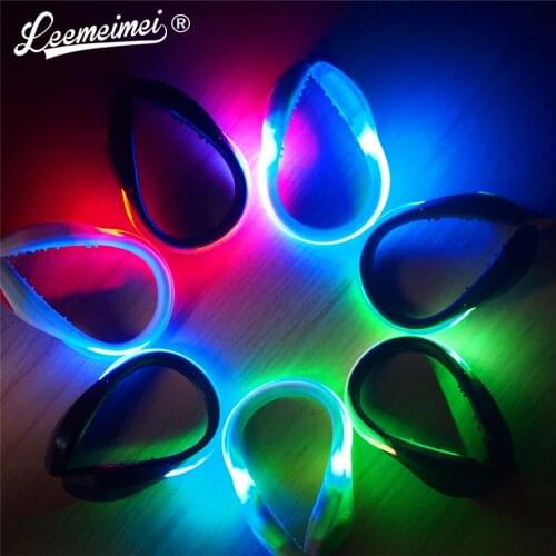 LED warning light clip Colorful flashing shoe clip for night running and night riding