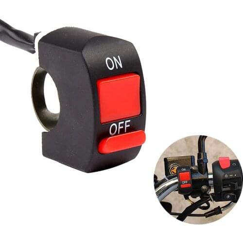 Universal Motorcycle Handlebar Switch ON/OFF Button Connector for Motor ATV Bike Push Button Switch Motorbike Accessories