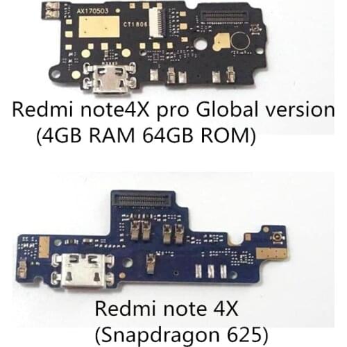 For Xiaomi Redmi Note4X NOTE 4X PRO USB Charging Port Dock Connector Board Flex Cable With Mic Microphone Vibrator Board Module