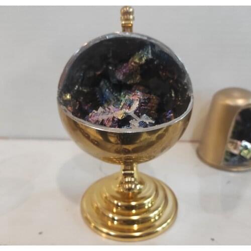 1pcs Beautiful Globe Bismuth ore eggs healing egg bismuth mineral cave eggs as furniture decoration