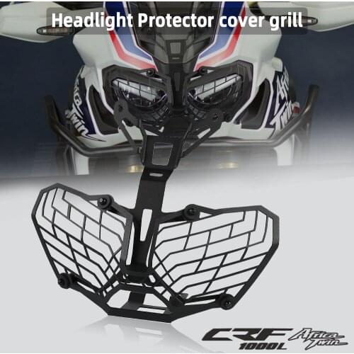 Motorcycle Headlight Grille Cover Guard Lamp Protector FOR Honda CRF1000L Africa Twin ADVENTURE Sports 2017 2018 2019 2020 2021