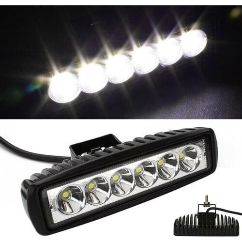 1Pcs 18w DRL LED Spot Flood Work Light Worklight 6000k led work lights 4WD UTE SUV Truck