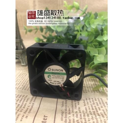 For Sunon KDE1205PKV1 5015 12V 2.2W 5CM/cm 2-Wire Chassis Fan