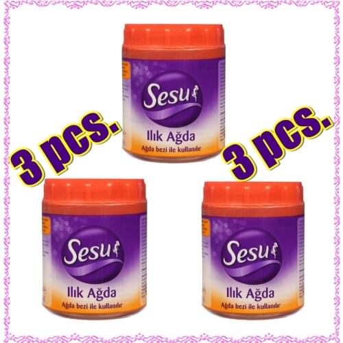 3 x SESU Hair Removal Depilation Sugar Paste Epilation Sugaring Warm Wax Balm 250 gr