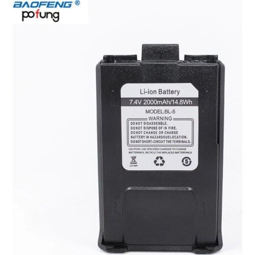 Baofeng 7.4V 2000mAh Capacity Battery For BaoFeng DM-5R plus Two Way Radio Ham Portable Radio Walkie Talkie Accessories