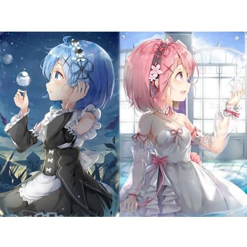 5D Diy Diamond Painting Re Zero Starting Life In Another World Anime Full Square Diamond Cross Stitch Kit for Home Decoration
