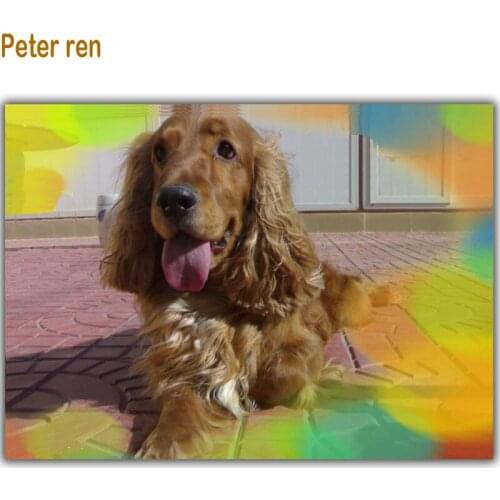 Diamond painting Cross stitch Diy Diamond Drawing American Cooker Spaniel dog 3D Diamond Mosaic Full square Diamond embroidery