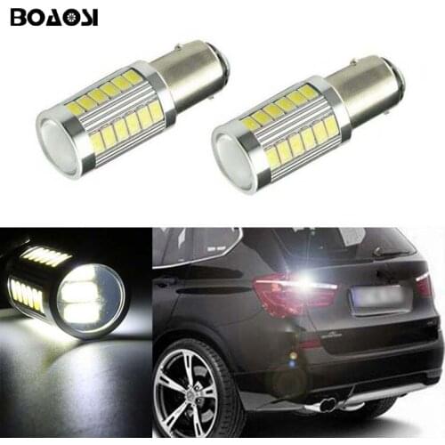 BOAOSI 2x 1156 P21W Car LED Lamp 5630 CREE Chip Rear Reversing Tail Light for BMW 3/5 SERIES E30 E36 E46 E34 X3 X5 E53 E70 Z3 Z4