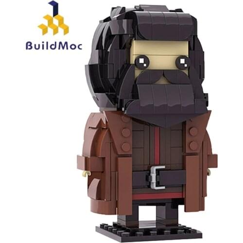 Buildmoc Magic Movie Figures Wizard-Rubeus Magic School Animals Class Teacher Hagriding Brickheadz Building Blocks Kid Toys Gift