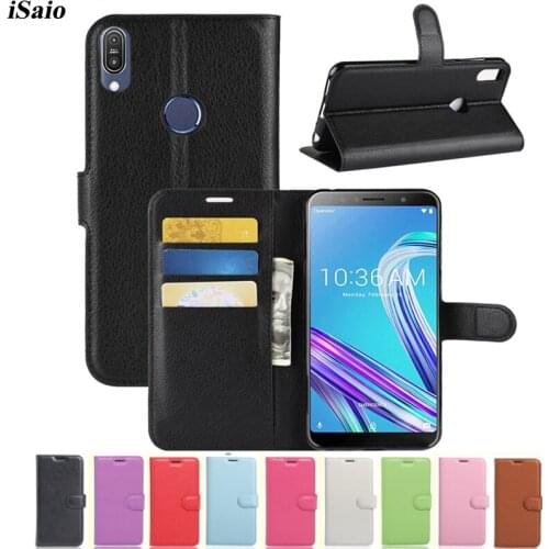 For Asus Zenfone Max Pro M1 ZB601KL ZB602KL Wallet Case Flip Leather Phone Cover TPU Shell Bumper Magnetic with Card Holders