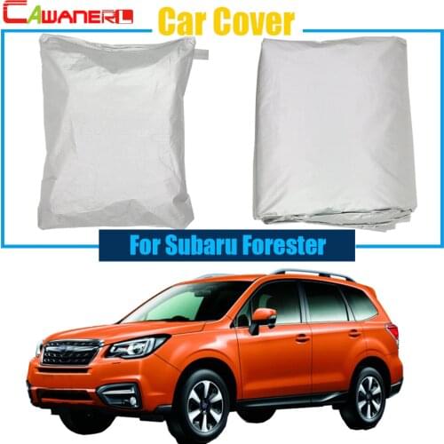 Cawanerl Car Cover Sun Shade Rain Snow Resistant Protection Cover Anti UV For Subaru Forester Free Shipping