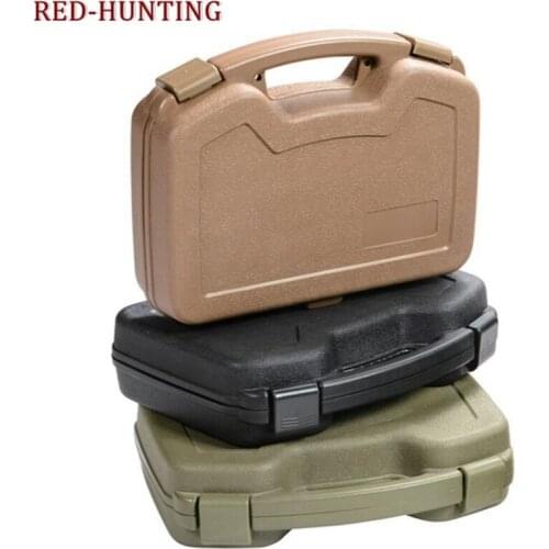ABS Pistol Case Tactical Hard Pistol Case Paintball Gun Case Padded Foam Lining for hunting airsoft Holster 33.5x27x8.7cm