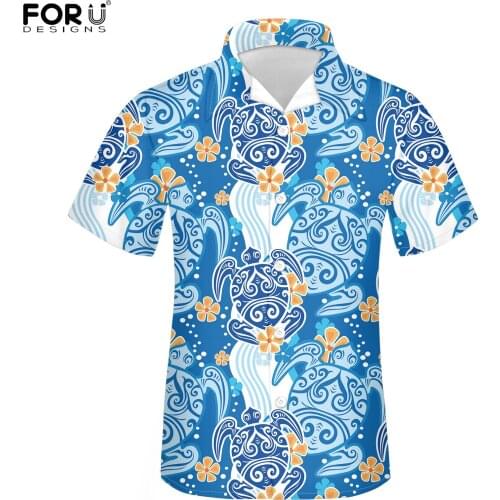 Мужские пляжные (гавайские) рубашки FORUDESIGNS China At AliExpress