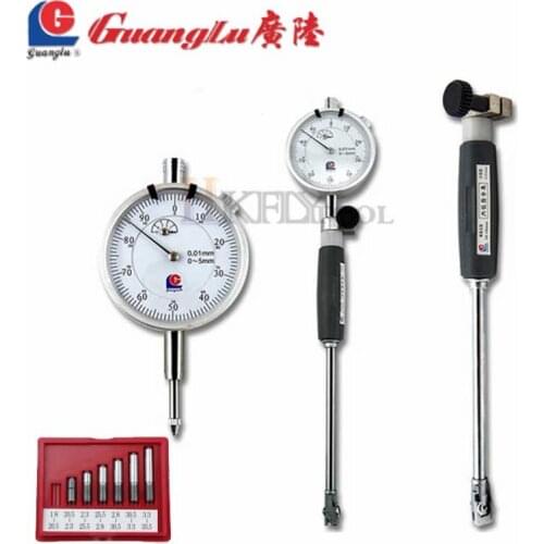 GUANGLU Dial Bore Gauge 10-18mm 18-35mm 35-50mm50-160mm/0.01 Center Ring Dial Indicator Test Indicator Gage Measuring Instrument