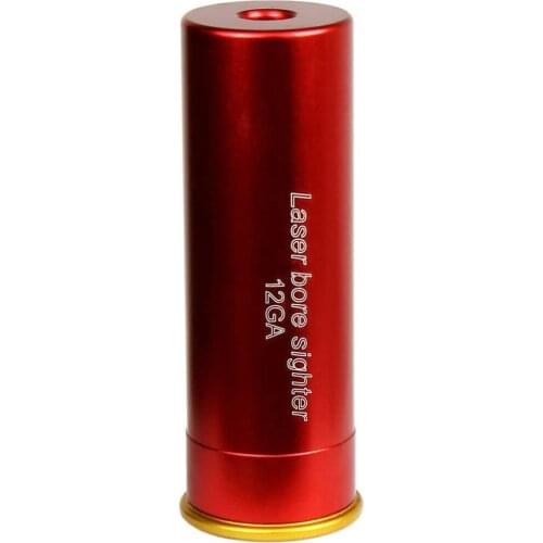 12GA Red Dot Laser Brass sight Boresight Cartridge Bore Sighter For Scope Hunting Laser Pointer Bore Sight for Outdoor Hunting