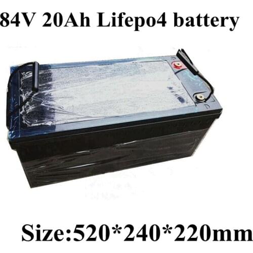Lifepo4 84v 20AH Solar energy Yacht lithium battery 27s high voltage not lead lipo li-ion for scooter battery pack 2500w ebike