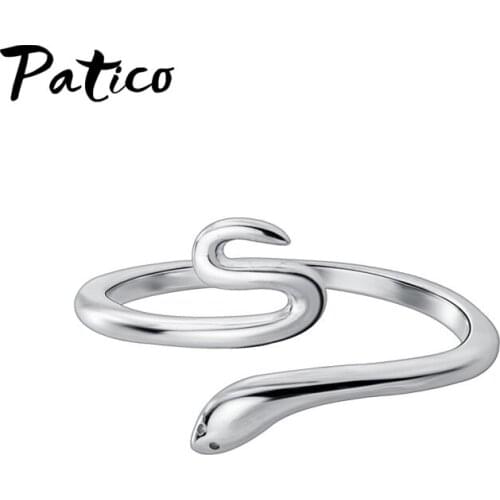Fashion Charm Animal Snake Finger Ring For Women Wedding Party Engagement Ring Adjustable Anillos Fashion Jewelry Accessories