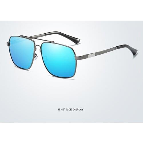 Mens Al-mg Memory Beam Spring Leg Sun Glasses Polarized Sunglasses Custom Made Myopia Minus Prescription Lens -1 to -6