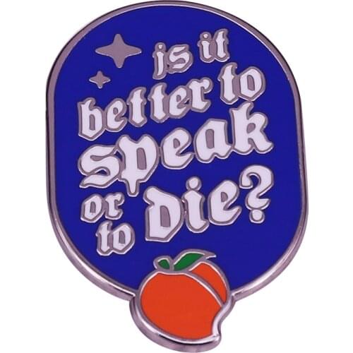 We love this story, we also love this Call Me By Your Name Speak Or Die lapel pin