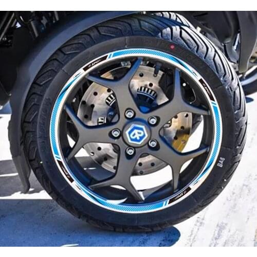 Kodaskin Wheel Stickers Rim Moto Stripe Tape Motorcycles Accessories Tries Wheel Decals Stickers for Piaggio 500 sport 2016