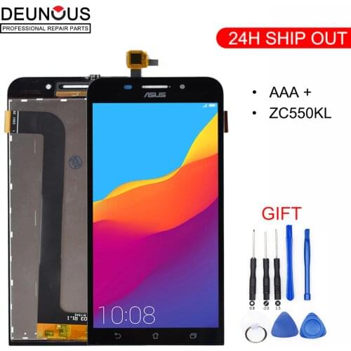 Original For ASUS Zenfone Max LCD Display Dual SIM 4G LTE Display For ASUS Zenfone Max Display Touch Screen ZC550KL Z010DA