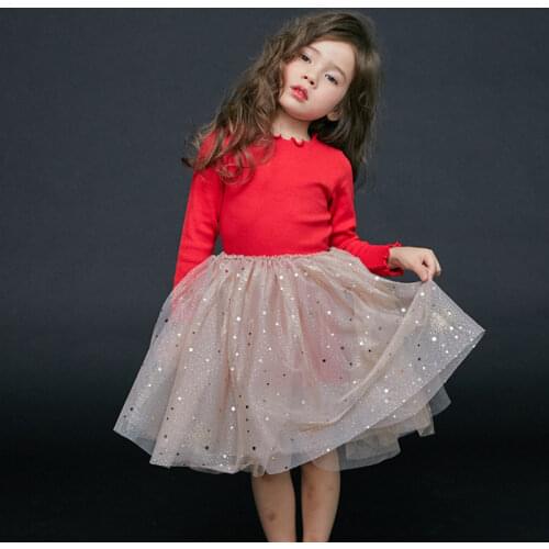 Girls Dress Autumn Clothes for Girls Christmas Long Sleeve Tutu Party Dresses for Girl Kids Princess Dress Spring Vestidos