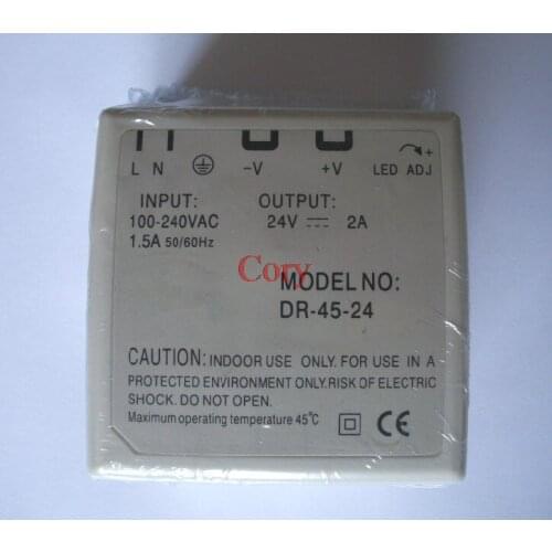 45W Din Rail Mounted 24VDC 2A Output Industrical Power supply Supplier