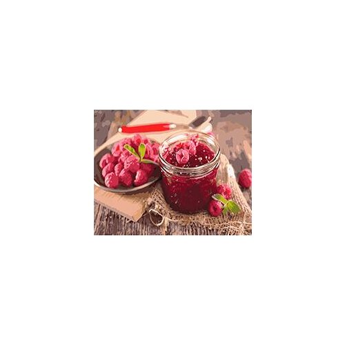 MaHuaf-W338 fruit jam painting by numbers Hand Painted Framed Acrylic Picture coloring by numbers on canvas