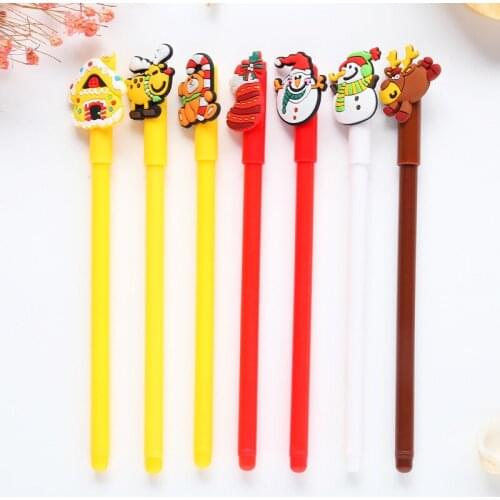 DL Christmas series neutral pen popular cartoon expression pen gift pens students office supplies gel pen stationery