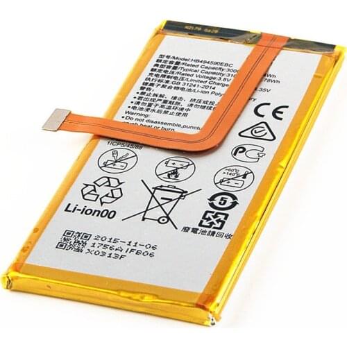 Replacement Battery HB494590EBC For Huawei Honor 7 Glory 7 PLK-TL01H 3000mAh