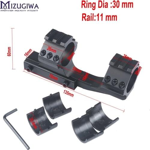 Tactical Heavy Duty 25.4mm /30mm Ring Cantilever Scope mount Weaver Picatinny Rail 11mm Scope Mount For Airgun Laser Rifle Scope