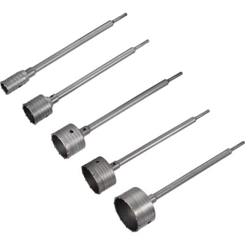 Uxcell 30-105mm Wall Drill Bit Hole Saw Cutter 390mm Drilling Depth for SDS X4 Impact Drill Drilling Walls Stones Bricks