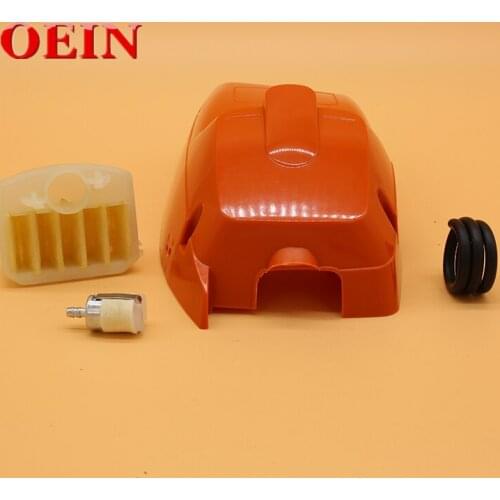 Top Cylinder Cover Shroud Air Filter Fuel Filter Hose Fit For HUSQVARNA 340 345 350 Gas Chainsaw Parts 503910501 / 537024002