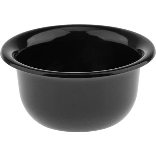 High Quality Professional Men Plastic Shaving Brush Mug Bowl Salon Barber Beard Shave Soap Cream Cup Black