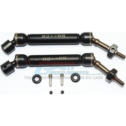 GPM HARDEN STEEL #45 REAR CVD DRIVE SHAFT WITH 12MMX6MM WHEEL HEX For TRAXXAS SLASH 4X4 LOW-CG 68086-21 RC Upgrade