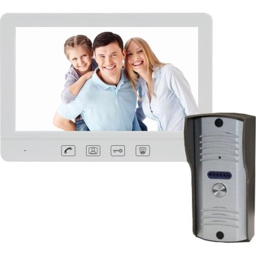 New Arrival ZHUDELE Luxury 10.1 Inch Video Door Phone Home Security Intercom Door Bell connect extra CCTV Camera HD IR Camera