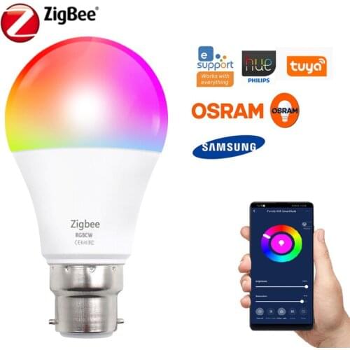 10W B22 WiFi Zigbee Smart Bulbs IR Remote Control Alexa Google Assistant LED Smart Light Bulb Indoor Lighting Neon Changing Lamp