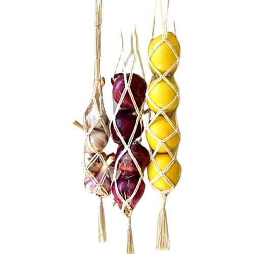 100cm Mesh Kitchen Garbage Trash Storage Bag Onion Holder Vegetable Potato Hanging Mesh Fruit Organizer Container Garlic