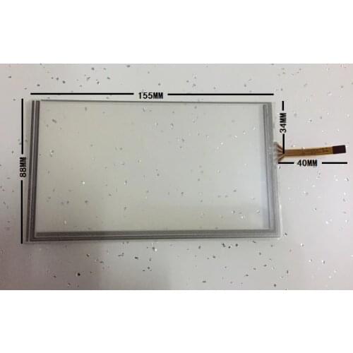 155*88 mm Touch screen digitizer For HSD062IDW1 6.2 inch car-DVD touch screen free shipping