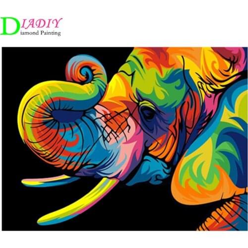 DIY 5D Diamond Painting Animal Lion Cat Cross Stitch Kit Full Drill Embroidery Mosaic Art Picture of Rhinestones Home Decor Gift