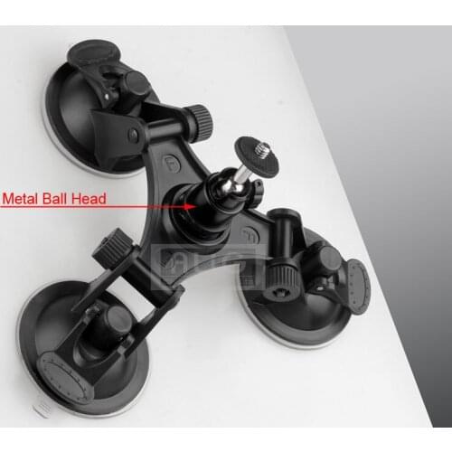 Car Sucker Mount Holder Base Set for Gopro Hero 4 3 SJ4000 SJ5000 Mini Camcorder Accessories