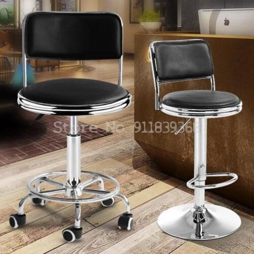 Bar Chair Cosmetology Round Stool Experimental Bench Bar Chair Back Chair High Stool Rotating Lift Chair