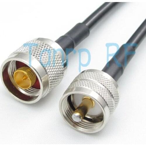 Free shipping! 2m UHF male plug to N male plug 200CM 6feet RG58 extension cable RF Pigtail coaxial jumper cable
