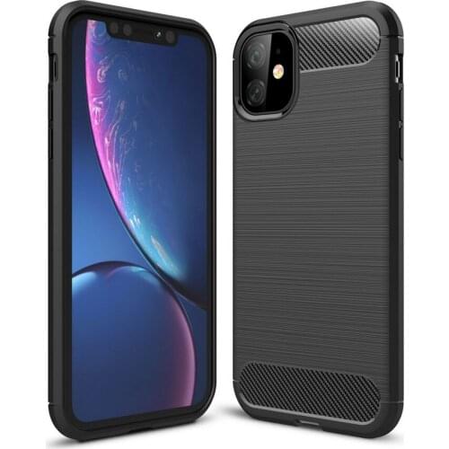 Luxury phone case For iPhone 11 Pro 2019 smartphone Soft Silicone Carbon Fiber Texture cover For iPhone 11 Pro Max 11 new funda