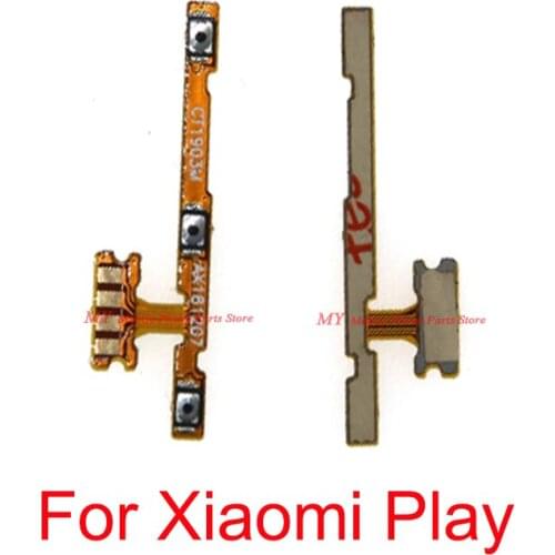 New Power ON OFF Switch Flex Cable For Xiaomi Play Mi Play Volume Up Down Key Side Button Key Flex Cable Replacement Spare Parts