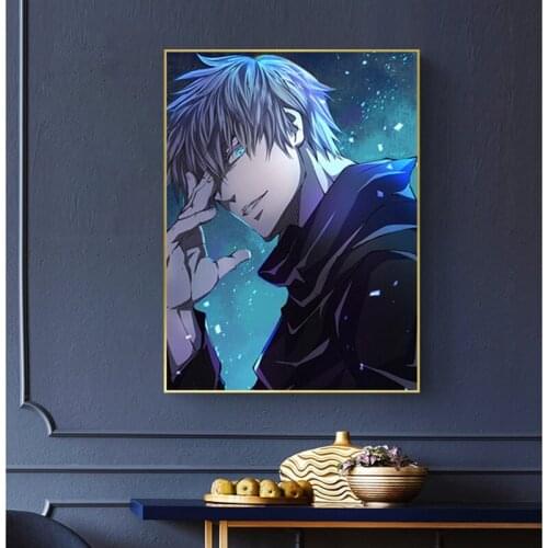 Sukuna Satoru Gojo Jujutsu Kaisen Anime Canvas Painting Decoration Wall Art Bedroom Home Living Room Spirit Decoration Poster