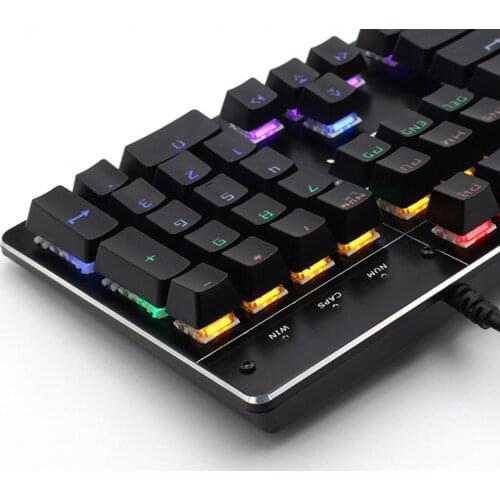 IMICE Km-x80 Backlight 104 Keys Suspension Key Mechanical Keyboard Game Wired Pc Notebook Teclado mecánico de eje azul