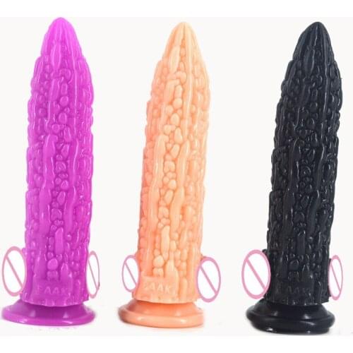 Artificial Big Loofah Dildo For Female Masturbation Couples Flirting Orgasms Sex Toy Adult Products Sex Shop