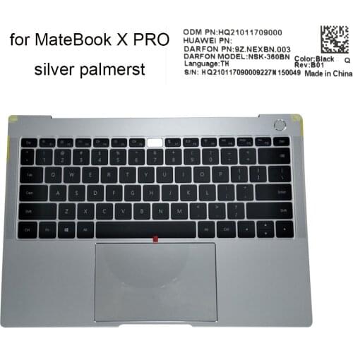 English laptop backlit keyboard for Huawei MateBook X Pro MACH-W19 W19C W29B W29 W29C laptops touchpad keyboards shell C cover