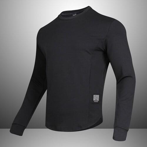 Mens Sports T-Shirt, Quick-Drying Long-Sleeve Loose Running T-Shirt for Gym, Fitness, T Shirt for Men Personalized Casual Wear